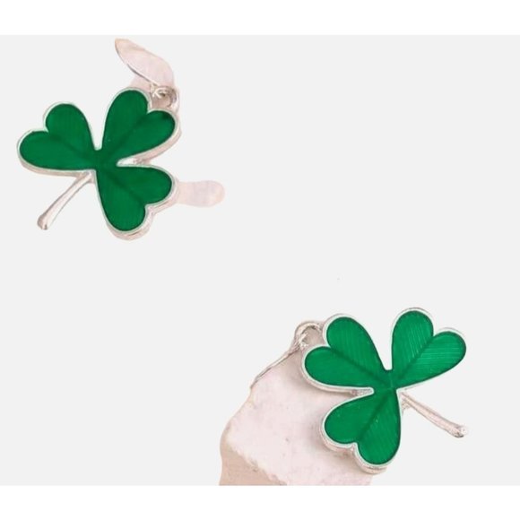 Shamrock Earrings Dangle Hooks St Patrick's Day Party Parade Irish Festi… - Picture 7 of 8